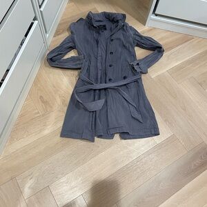 Gant Charcoal The Downtown Jacket with Hoodie in Grey size M